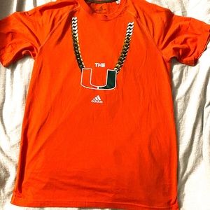 University of Miami - Adidas - XL - Women’s T-shirt - Smoke Free Home